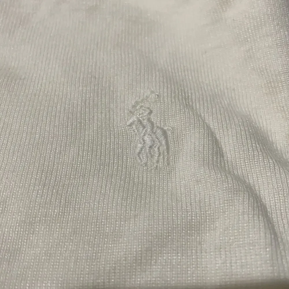 Ralph lauren 5 super soft fitted stretchy cream turtleneck nwot cotton/modal